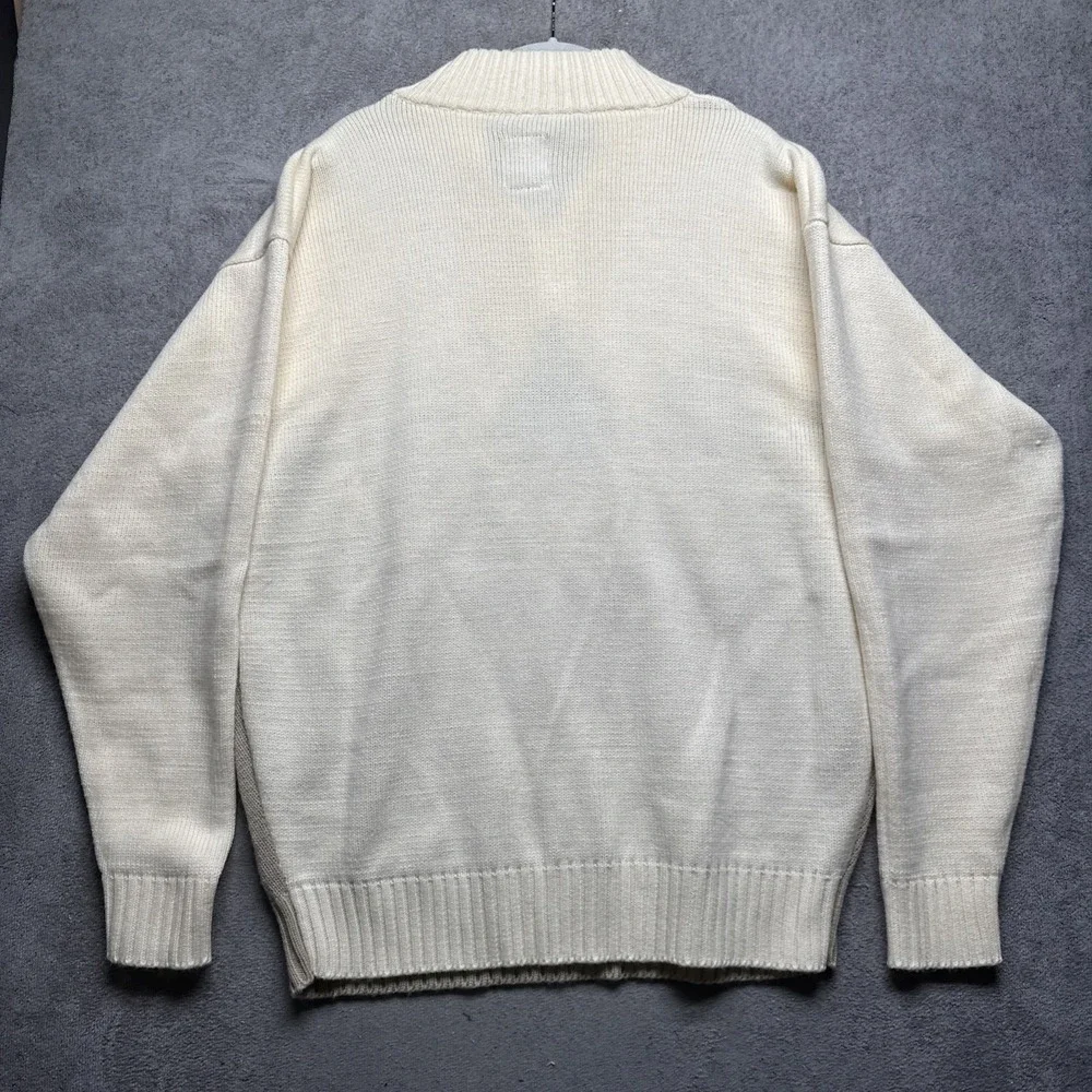 Men's Argyle‎ 1/4 Zip Sweater Delf Trading Company Preppy Golf Medium